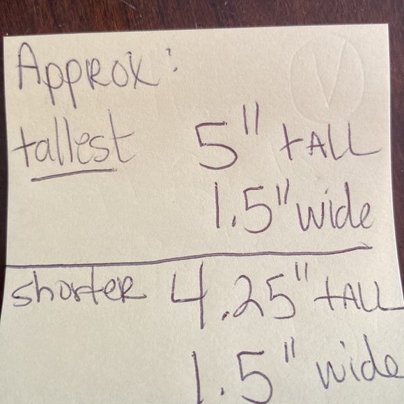 🔥OCEAN JASPER PAIR🔥. Old stock/ early OJ. 5” & 4.25” tall x 1.5” wide. PRETTY - Picture 16 of 17